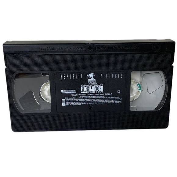 Highlander 10th Anniversary Director's Cut VHS Letterboxed Edition - Picture 3 of 6